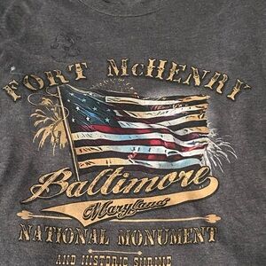 Grey Men’s  Historic Fort McHenry Graphic T-Shirt